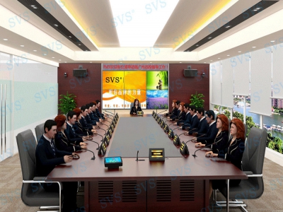 方形会议室效果图一