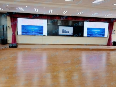SVS无缝高清混合矩阵应用于浙江省某高校多功能多功能厅即一个房厅有多种用途、能干多种事情，将会议厅改成多功能厅，兼顾报告厅、学术